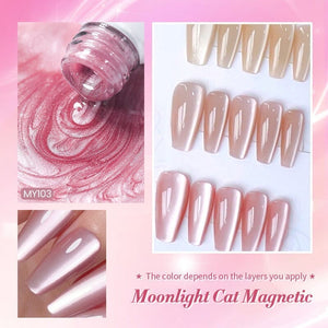 Moonlight Cat Magnetic Gel Polish MY104 Pure Love 10ml Gel Nail Polish BORN PRETTY