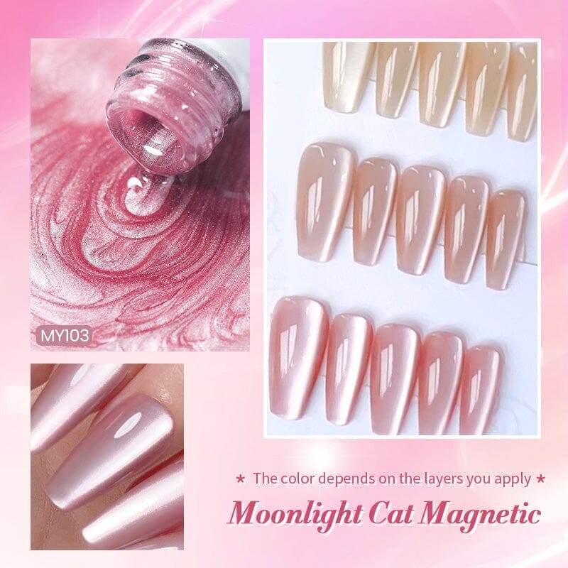 Moonlight Cat Magnetic Gel Polish MY104 Pure Love 10ml Gel Nail Polish BORN PRETTY