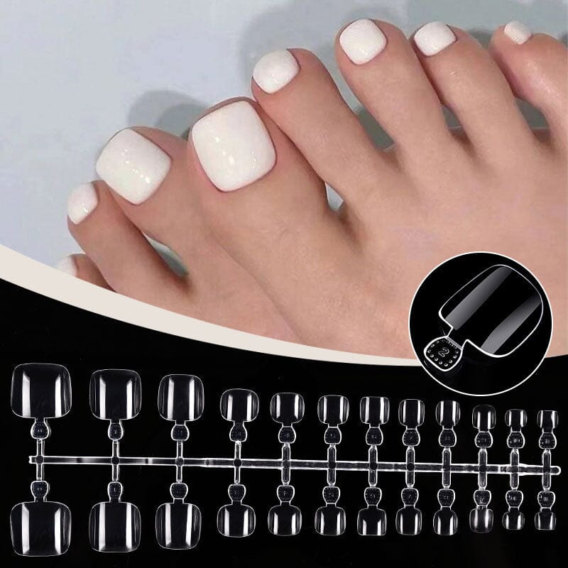 96pcs Transparent Toenail False Nail Tips Nail Tips No Brand