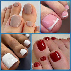 120pcs Toe Nail Tips Nail Tips KOSKOE