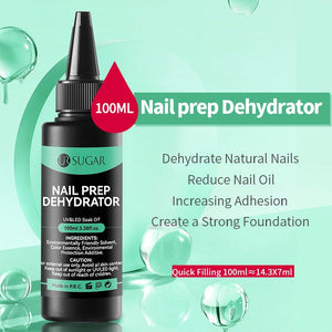 Nail Prep Dehydrator Primer 100ml Base & Top Coat UR SUGAR