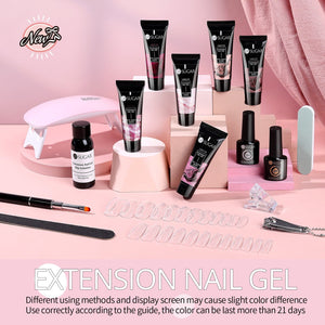 6 Colors Extension Nail Gel Starter Kit Flexible Rose 15ml Extension Nail Gel UR SUGAR