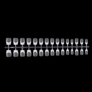 30pcs White French Short Coffin Press on Nails Nail Tips No Brand