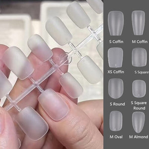 120pcs S-Coffin Matte False Nail Tips Nail Tips No Brand