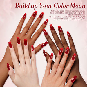 Hema-Free Red Jelly Gel #13 15ml Gel Nail Polish BORN PRETTY