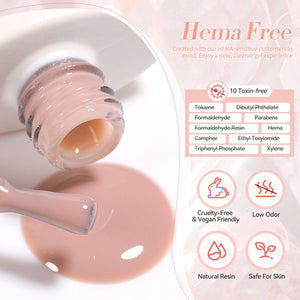 Nude Hema-Free Red Jelly Gel #05 15ml Gel Nail Polish BORN PRETTY