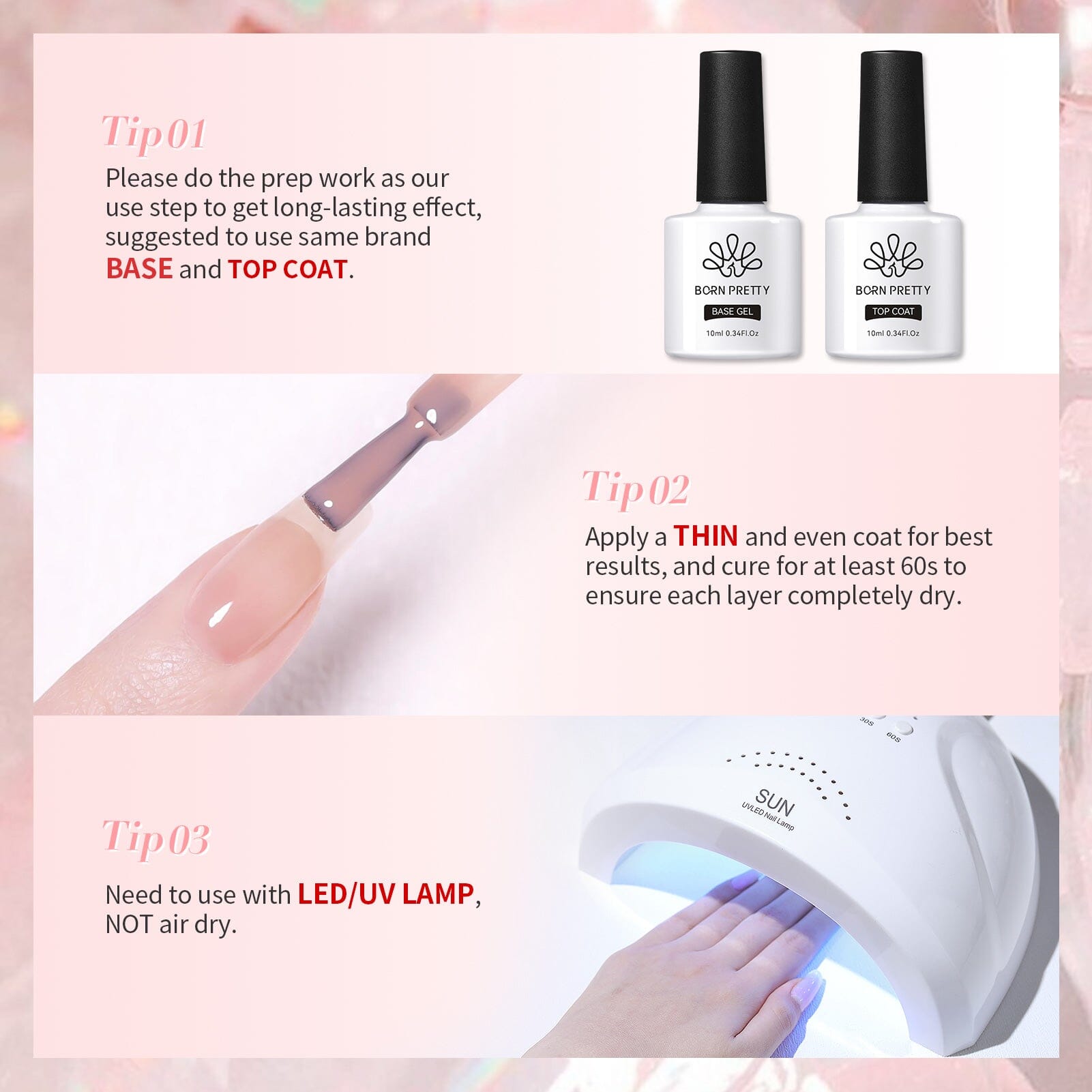 Nude Hema-Free Red Jelly Gel #05 15ml Gel Nail Polish BORN PRETTY