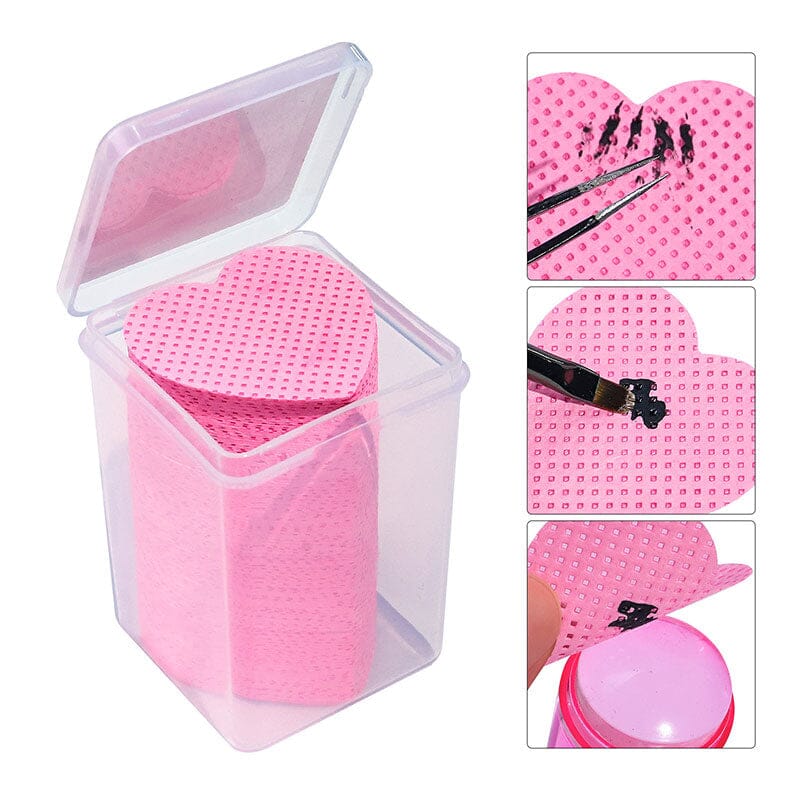 200pcs Pink Lint Free Nail Wipes Tools & Accessories No Brand