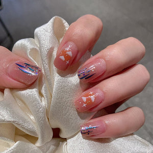 14 Tips Full Cover Nail Stickers Flowers Gradient Patterns Nail Sticker No Brand