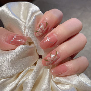 14 Tips Full Cover Nail Stickers Flowers Gradient Patterns Nail Sticker No Brand