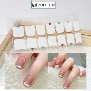14 Tips Full Cover Nail Stickers Flowers Gradient Patterns Nail Sticker No Brand PDD-132