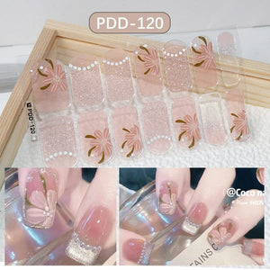 14 Tips Full Cover Nail Stickers Flowers Gradient Patterns Nail Sticker No Brand PDD-117
