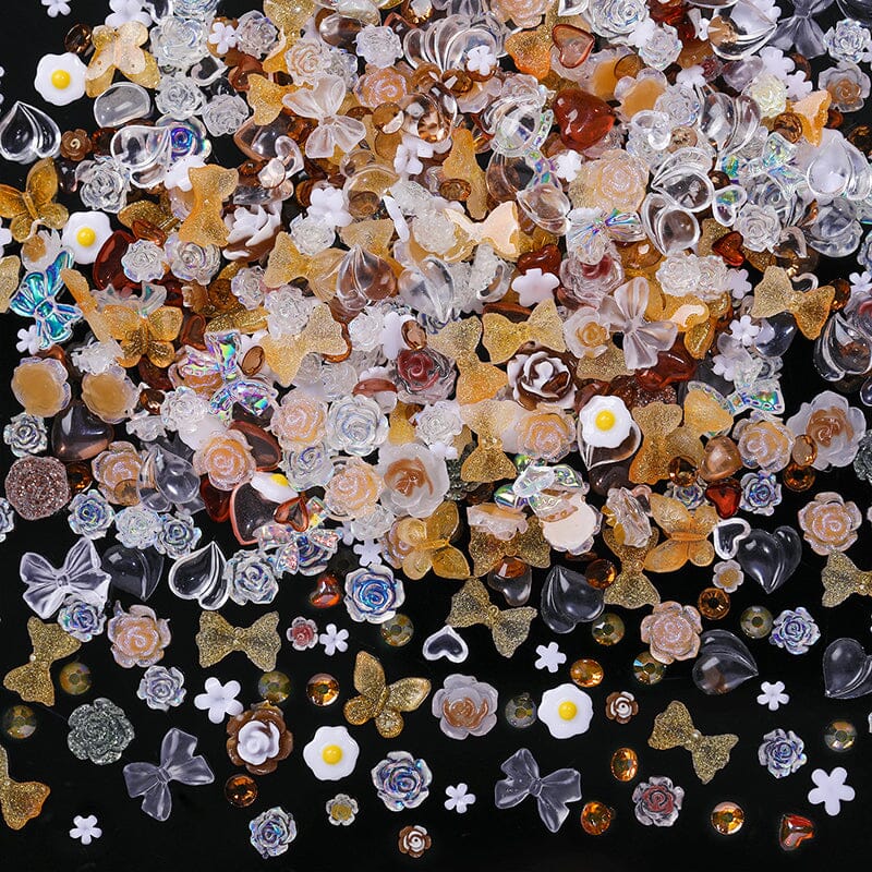 100pcs 3D Nail Decoration #03 Random Mixed Nail Art No Brand