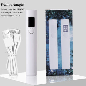 Hand Light Nail Lamp USB Rechargeable 3W Tools & Accessories No Brand White Triangle