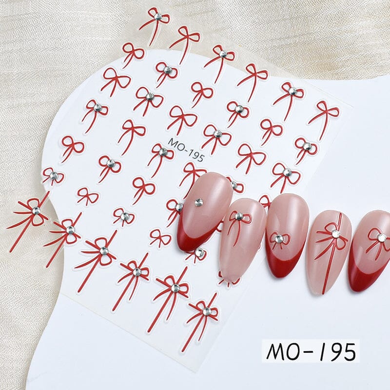 Bowknot 3D Nail Sticker MO-195 Nail Art No Brand