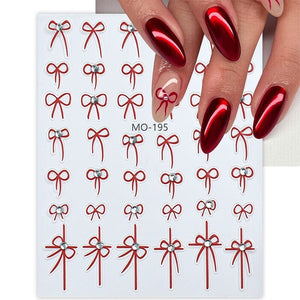 Bowknot 3D Nail Sticker MO-195 Nail Art No Brand