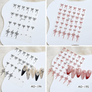 Bowknot 3D Nail Sticker MO-195 Nail Art No Brand