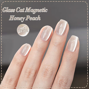 Glass Cat Magnetic Gel MY96 Honey Peach 10ml Gel Nail Polish BORN PRETTY