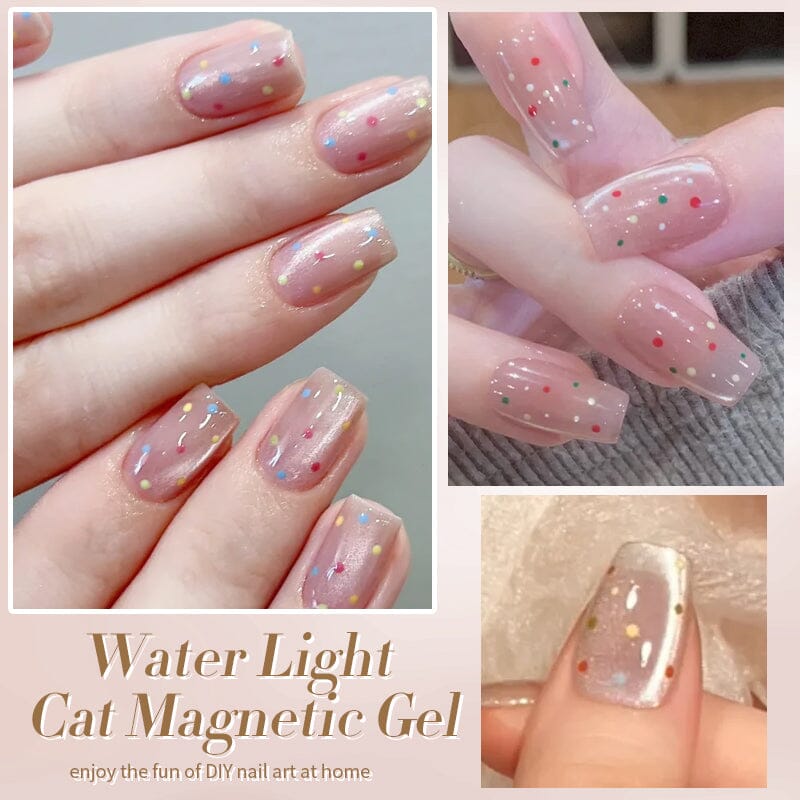 Water Light Cat Magnetic Gel Polish Polka Dots 10ml Gel Nail Polish BORN PRETTY