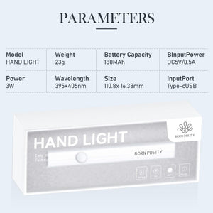 Hand Light USB Nail Dryer Tools & Accessories BORN PRETTY