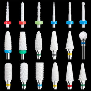 Nail Drill Bits Ceramic Grinding Head Tools & Accessories No Brand
