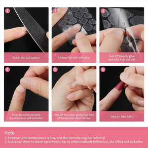 120pcs 5 Sheets Ultra-thin Jelly Glue Tools & Accessories No Brand