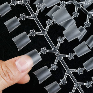 120pcs Coffin Half Cover Matte False Nail Tips Nail Tips No Brand