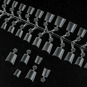 120pcs Oval Half Cover Matte False Nail Tips Nail Tips No Brand