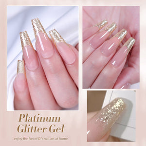 Platinum Glitter Gel Polish 15ml Gel Nail Polish BORN PRETTY