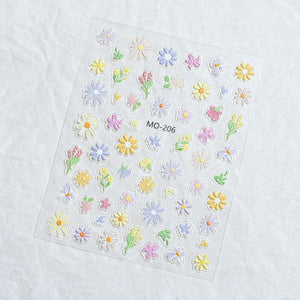 Flowers 3D Nail Sticker MO-204 Nail Art No Brand