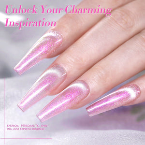 4 Colors Cat Magnetic Gel Polish Set Jelly Pink Auroras 5ml Gel Nail Polish BORN PRETTY