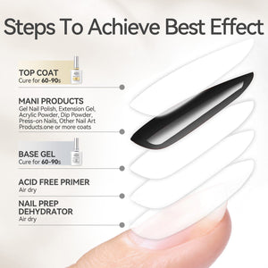 2pcs Set Base Gel & Super Top Coat 15ml Gel Nail Polish BORN PRETTY