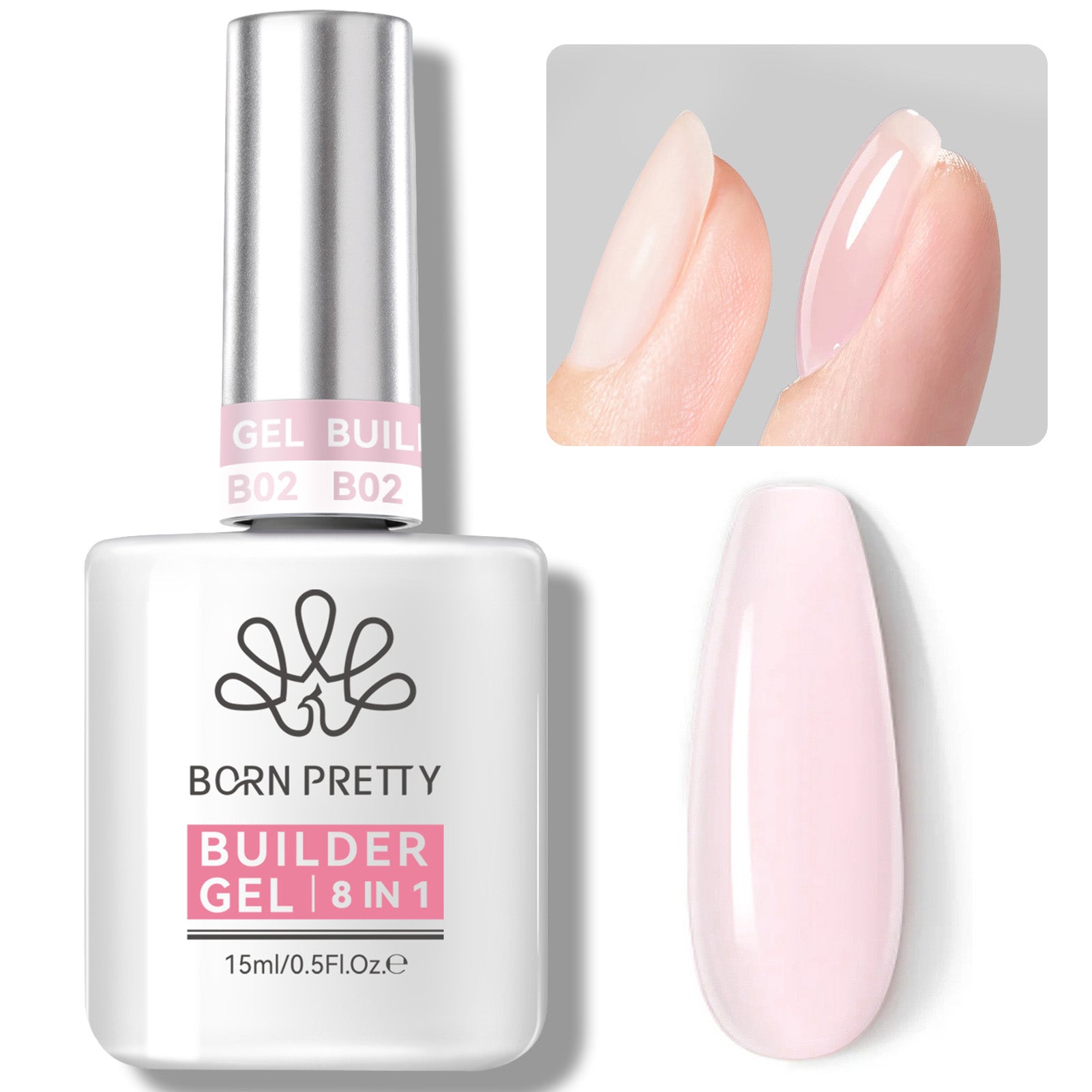 15ml 8 in 1 Builder Gel BG02 Gel Nail Polish BORN PRETTY