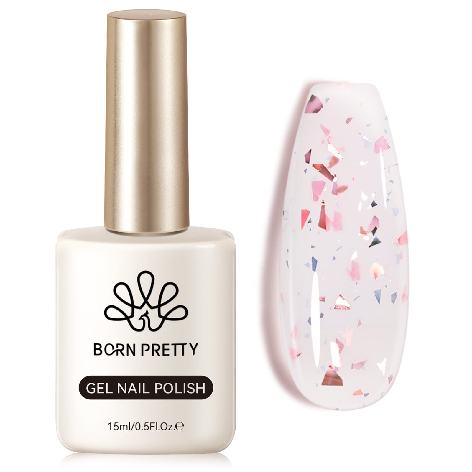 Hema-Free Glitter Jelly Gel Polish #10 15ml Clearance BORN PRETTY