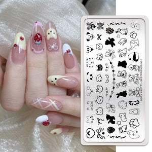Nail Stamping Plate BESTFRIENDS-N01 Stamping Nail BORN PRETTY