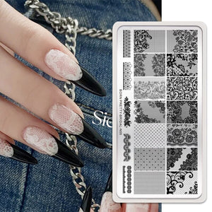 Nail Stamping Plate BRIDAL-N05 Stamping Nail BORN PRETTY