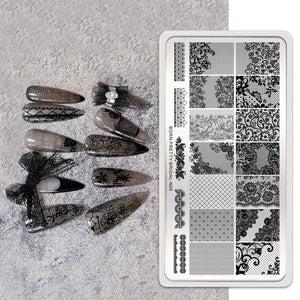 Nail Stamping Plate BRIDAL-N05 Stamping Nail BORN PRETTY