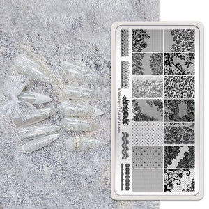 Nail Stamping Plate BRIDAL-N05 Stamping Nail BORN PRETTY