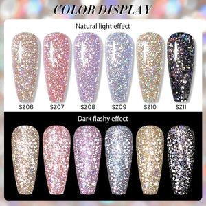 Glitter Reflective Gel Polish SZ09 Dream Star 10ml Gel Nail Polish BORN PRETTY