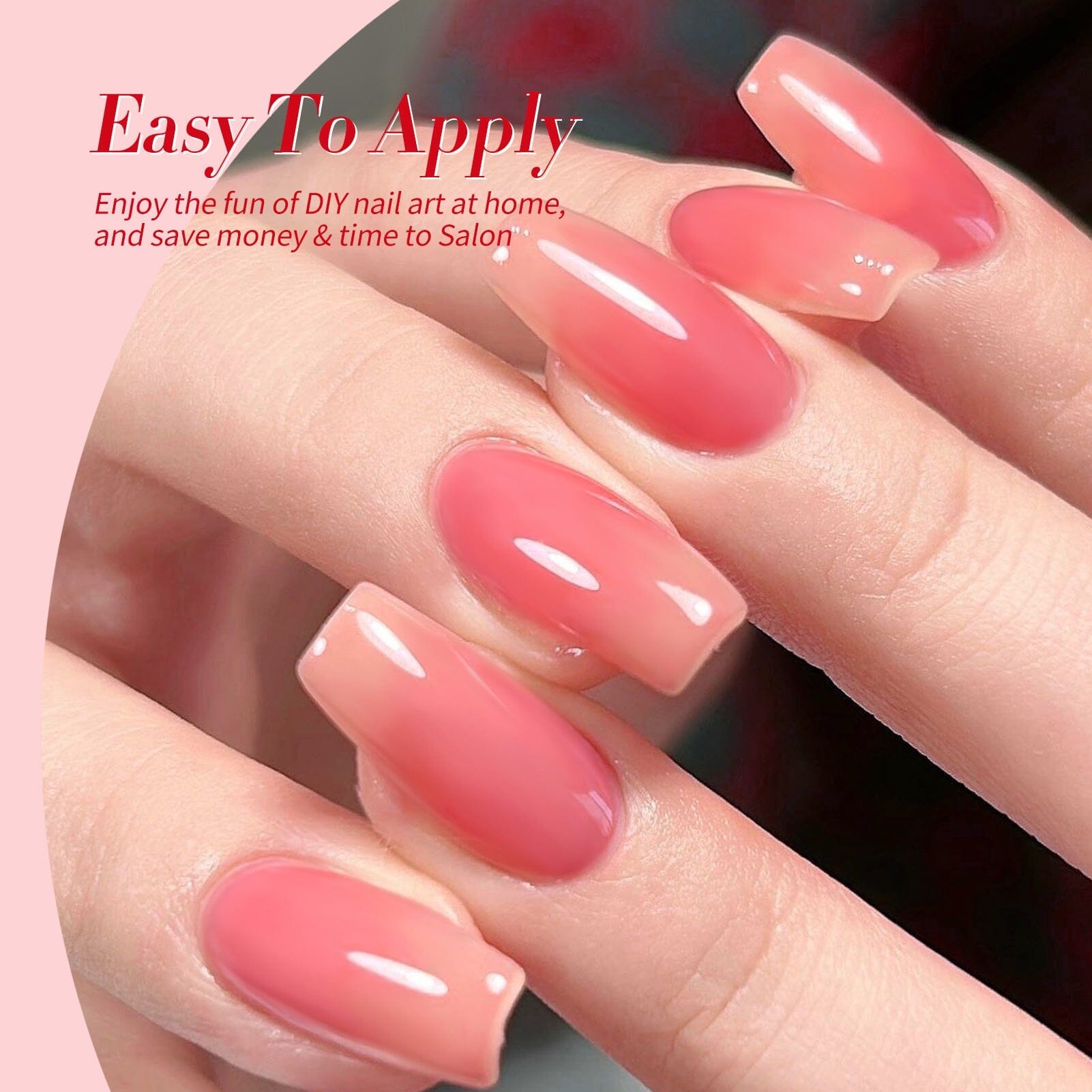 4 Colors Rosy Aura Milky Jelly Gel 7ml Gel Nail Polish BORN PRETTY
