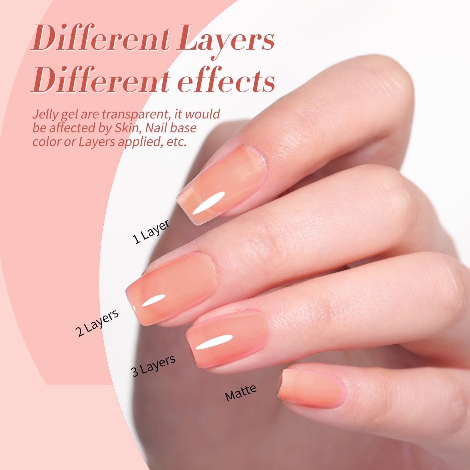 4 Colors Floral Hush Milky Jelly Gel 7ml Gel Nail Polish BORN PRETTY