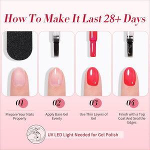 4 Colors Red Milky Jelly Gel Polish Ruby Regalia 7ml Gel Nail Polish BORN PRETTY