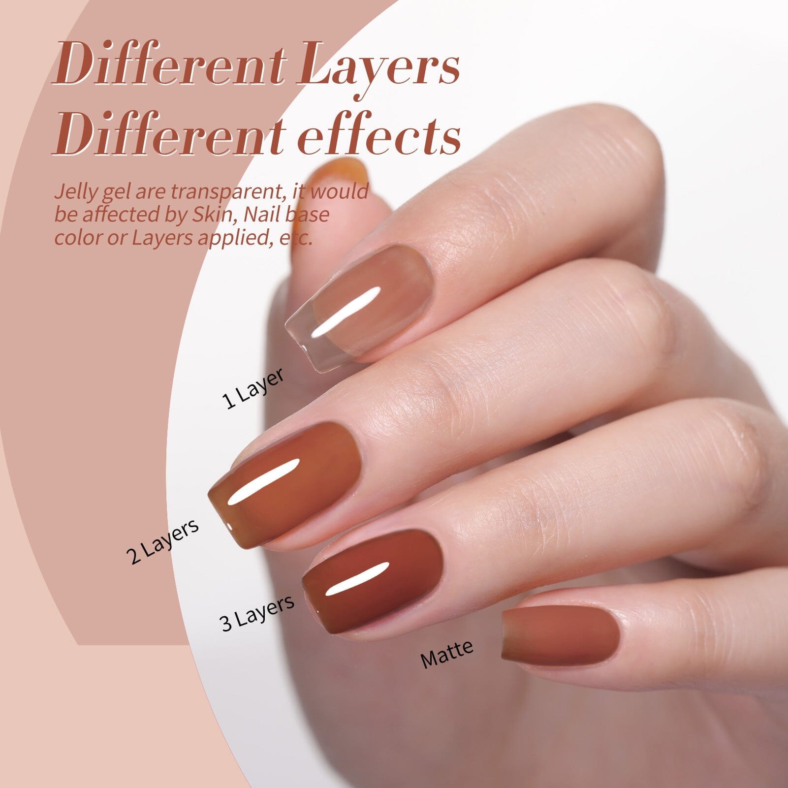 4 Colors Autumn Ember Milky Jelly Gel Set 7ml Gel Nail Polish BORN PRETTY