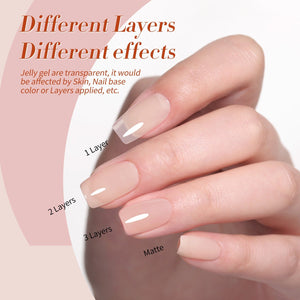 6 Colors Gel Polish Love Letter Mixed Set 7ml Gel Nail Polish BORN PRETTY