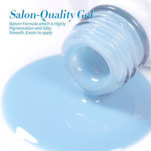 6 Colors Gel Polish Blue Stars Mixed Set 7ml Gel Nail Polish BORN PRETTY