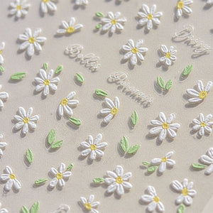 Flowers 3D Nail Sticker HG-5D195 Nail Art No Brand