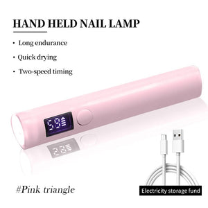 Pink Hand Light Mini UV Nail Lamp Tools & Accessories No Brand