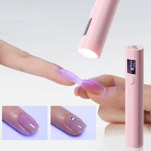 Pink Hand Light Mini UV Nail Lamp Tools & Accessories No Brand