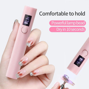 Pink Hand Light Mini UV Nail Lamp Tools & Accessories No Brand