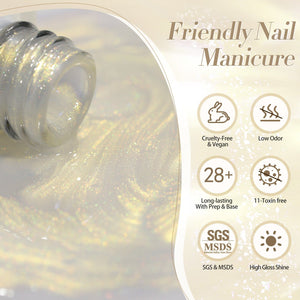 6 Colors Pearl Thread Swirl Gel Polish Set 7ml Gel Nail Polish BORN PRETTY